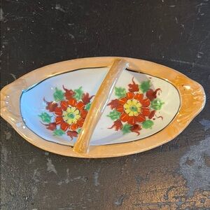 Vintage Seiei Lusterware Nut/Trinket Dish 1930's Art Deco‎ Japanese